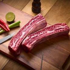 [우골찬] 우대갈비 캠핑음식 초이스등급 6 7 8번 꽃갈비 기름손질 시즈닝 증정, 1개, 2kg