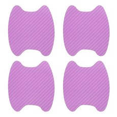 HARFINGTON 4피스 자동차 도어 핸들 스크래치 프로텍터 탄소 섬유 볼 3D 스티커 페인트 보호 필름 커버 액세서리 모든 자동차용 옐로우 172061, 딥 핑크