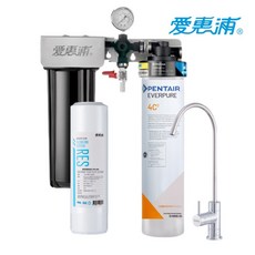 愛惠浦 櫥下型 兩道式生飲淨水器, 4C2+樹脂 (兩道)