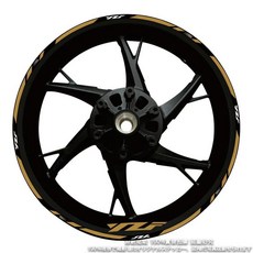 허브 데칼 스트라이프 테이프 내부 휠 스티커 반사 오토바이, 7. WZF, 1개