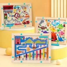 磁性迷宮玩具 兒童益智玩具, 4個