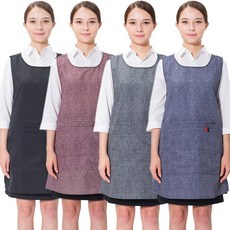 예경 지퍼형 원피스 앞치마_구김이 없는 기능성 앞치마, PO-8002/대/검정색, 1개