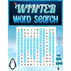 (영문도서) Winter Word Search: Word Search Book for Adults - Large Print Big Word Searches Puzzle Book -... Paperback, Laura Bidden, English, 9786744463172