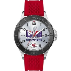 Timex 남성용 게이머 42mm 슈퍼볼 LVIII 챔피언 시계 - 캔자스 시티 치프스