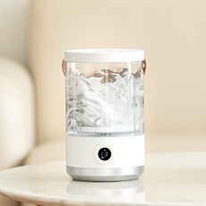 돌아라 휴대용 여행용 무선 방수 미니 세탁기 속옷 양말 세탁기, 흰색