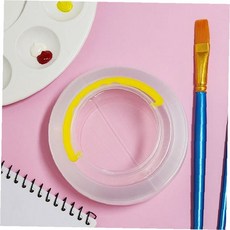 미술용 접이식 물통 투명 손잡이 휴대용 수채화 물감 세척 도구 학생용 화방용품, 상세페이지 참조