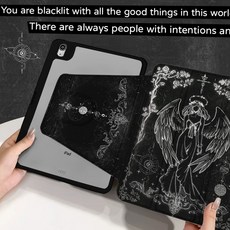 데스노트 아이패드 케이스 블랙 ipad 튼튼한 2024(13인치) 보호커버 에어6, 1개, T. 쿨 블랙 TDL 다크 엔젤 XCT0822 블랙 7