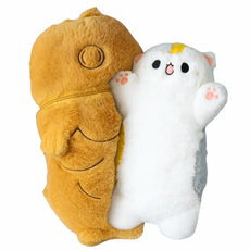 휘뚜마뚜 까꿍 붕어빵 고양이 냐옹이 냥이 인형 쿠션 바디필로우, 붕어빵 고양이 35cm, 1개