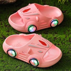 兒童汽車造型發光拖鞋