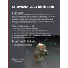 (영문도서) SolidWorks 2023 Black Book Paperback, Cadcamcae Works, English, 9781774590935