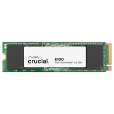 Crucial E100 SSD 480GB M.2 NVMe PCIe Gen4 내장 SSD 최대 4 700MB/s 노트북 및 데스크탑 호환 - CT480E100SSD8 크루셜, 480GB 크루셜 136588 8927338407