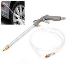 아이베란다 스틸 콤프레샤 에어건 청소 물 세척가능 건, 그레이 (직선헤드)