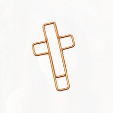 클립 십자가 모양 페이퍼 클립 1PCS 로즈골드, 1개, 1매입