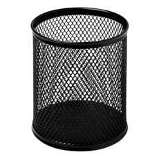 플라잉타이거 코펜하겐 스틸 원형 연필 꽂이 펜 미니 사무실 책상 유로커머스, 1개, 블랙