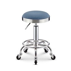 스텐 스툴 의자 발톱 철 단일 블랙 이동식 인테리어 진료 간이 미용실, 1개, AV. 파란색 단일 원철 발톱