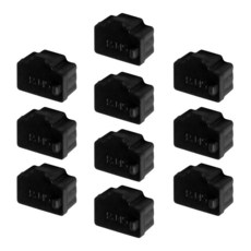 FORT LEE 스탠다드 RJ45 먼지마개 랜포트 보호 커버 10개SLANDC100BK, 10개