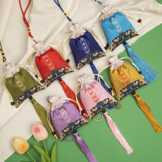 별별창고 전통 복주머니 외국인선물 미니 기념품 전통기념품 감성문구, 복주머니 파랑 안강