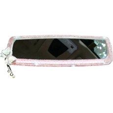 HIGHAWK 미러 리어뷰 백미러 인공 다이아몬드 (핑크 다이아몬드·나비)