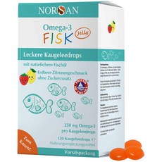NORSAN 노르산 오메가-3 FISK 키즈 젤리, 2개, 120정