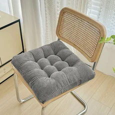 Nikooo 사무실 데스크 좌석 쿠션 따뜻한 안락 해변 선 라운지 패드를위한 반 강사 정원 스윙 의자 쿠션, 45x45cm, CHINA, Dark grey