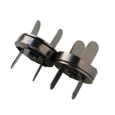 Nippon Chuko 니폰츄코 접이식 자석 단추 14mm 블랙니켈 2세트
