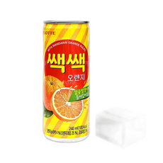 롯데 쌕쌕 오렌지 () 감귤 알갱이 과즙음료, 240ml, 1개