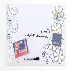 횽이네만물상 M5 플라워 디자인 메모보드 노프레임 이동형화이트보드