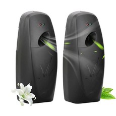 BINEDHEI 자동 벽 마운트 프리 스탠딩 방향제 디스펜서 향기 프로그래밍 가능한 에어로졸 스프레이 향수 호텔 욕실 사무실 상업 장소용 블랙, Black006