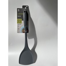 生活大師 矽膠鍋鏟湯勺湯匙組 耐熱一體成形矽膠炒菜鏟, 1個, K0372矽膠湯勺