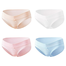 十月結晶 孕婦內褲 產後內褲 冰絲無痕U型托腹內褲 裸感舒適透氣