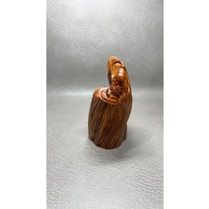 太行崖柏 悟道達摩佛擺件 尺寸約6.5*5.5*11.5cm, 如圖所示, 1個