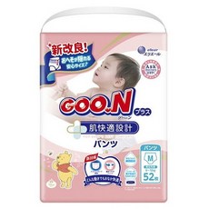 GOO.N 大王 Plus 肌膚舒適設計 褲型 6-12kg, 52入, 中型(M)