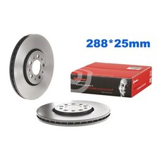 VAG小賴汽車 Fabia Octavia Roomster 前 煞車盤 288mm Brembo 平面盤 全新, 1個