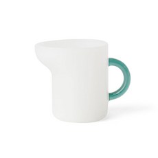 amabro MINI PITCHER 迷你奶罐 玻璃奶罐 共4色, 白x綠, 1個