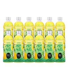 웰그린 스위츠 레몬녹차 제로 페트음료, 12개, 500ml