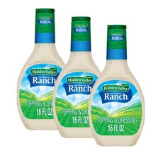 히든벨리 오리지널 랜치 샐러드 드레싱 앤 토핑 Hidden Valley Original Ranch, 473ml, 3개