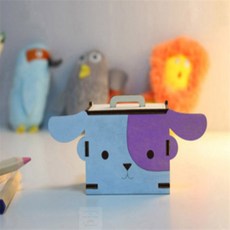끄니스토어 DIY 태엽 오르골만들기 동물보석함 강아지 미니어쳐 목재모형, 상세페이지 참조, 상품선택
