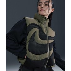 나이키 NIKE 스포츠웨어 스우시 시리즈 오버사이즈 다운 베스트 W - 미디엄 올리브:블랙 IH3981-222 221416