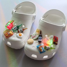 OK신꾸 LED 소맥안주 14p 신발장식 슬리퍼 실내화 신발 꾸미기 악세사리