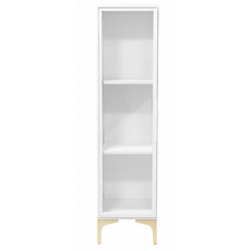 진열장 아크릴 도어 술장 피규어장 전시장 장식장 위스키장 양주 와인장 술장식장 인테리어 양주장 전시대 우드 보관함, 화이트 30*30*123cm(조명미포함)