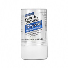 美國DSA-Pure&Natural長效淨味礦物鹽固體水晶除臭棒-無香藍標120g/大條(去腳臭體香石 運動異味消臭石 全天乾爽體香膏), 1個