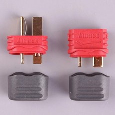 Amass 슬립 피복 T 플러그 딘 커넥터 RC Lipo 배터리용 40A 고전류 다축 고정익 모델 uav AM1015E 신, 01 1015E with sheath, 1개