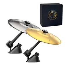 통풍구용 미니 자동차 크래시 유형의 심벌즈 타악기 실버 액세서리 사운드 끝없는 재미를 재미있는 심벌 위한 리듬의 선명한 2팩 골드 모든 드럼 차량을 대시보드