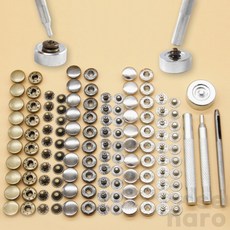 가나솔 스프링도트 단추 3컬러 30세트+기구 똑딱이