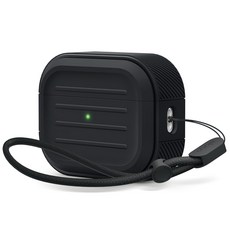 elago AirPods Pro 2 Armor 衝擊吸收防摔保護殼, USB C規格-黑色
