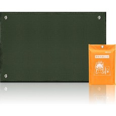 NBEUCA 캠핑 방염 시트 화로대 시트, 1개