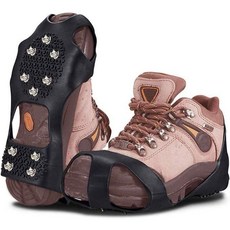 防滑鞋套 冰爪, 10齒【鋼爪款】防滑冰爪（一對）,M碼（34-40）