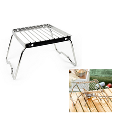 해피J보따리 캠핑 스텐 접이식 미니버너 받침대 냄비 주전자 휴대용 버너받침, 1개