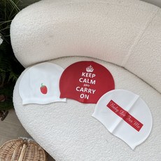 泳帽女防水不勒頭加大款長髮專用舒適硅膠護耳成人大頭圍游泳帽男, 粉色黑字,均碼大頭可用真材實料, 1個