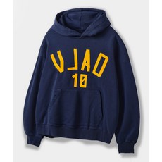 디미트리 블랙 DIMITRI BLACK VLAD VTG 테이핑 타입 아트웍 후드 티셔츠_피그먼트 네이비 VBE7TH10NY 338617
